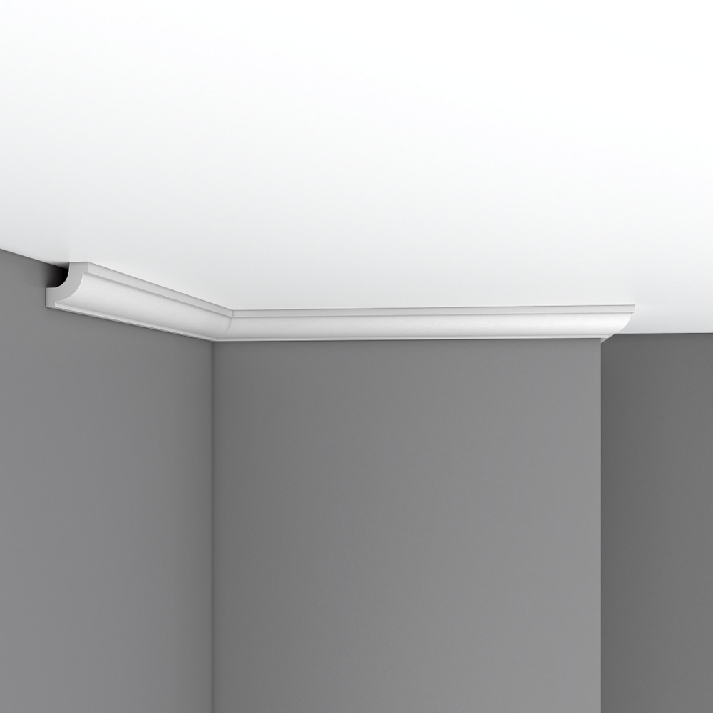 Плинтус потолочный гладкий Decomaster 96123 30х30х2400мм