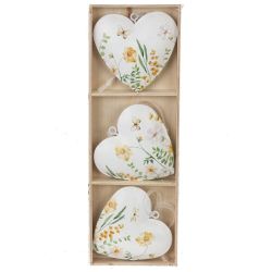 GAEM Набор из 3-х изделий декоративных подвесных "Сердце" (6,5*1*6,5), L21 W1,5 H7 см