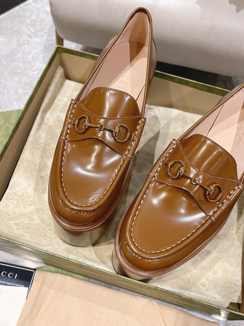 Gucci Horsebit Platform Loafer