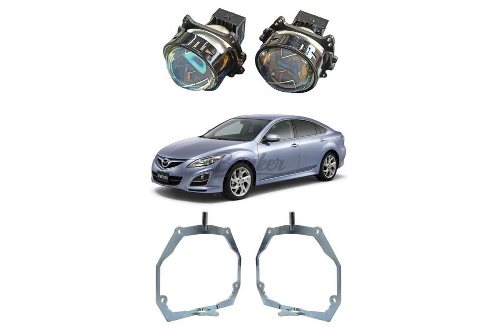 Комплект для замены штатных линз Mazda 6 GH рестайлинг 2009-2013, AFS, Тип №2