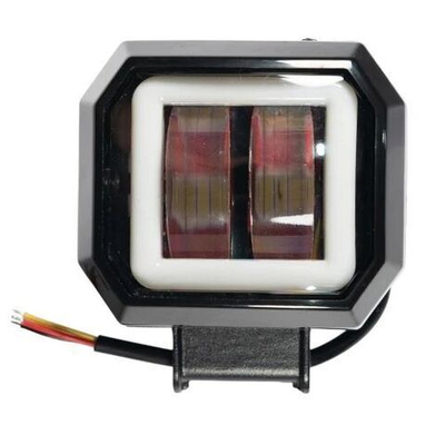 Фара 9-30V линзовая 2 диода квадрат