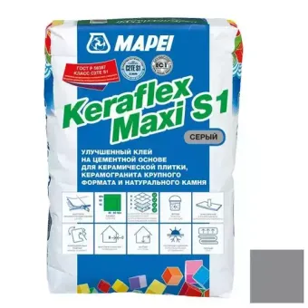 Мапеи Keraflex Maxi S1 Grey эластичный клей на цементной основе Серый 25кг