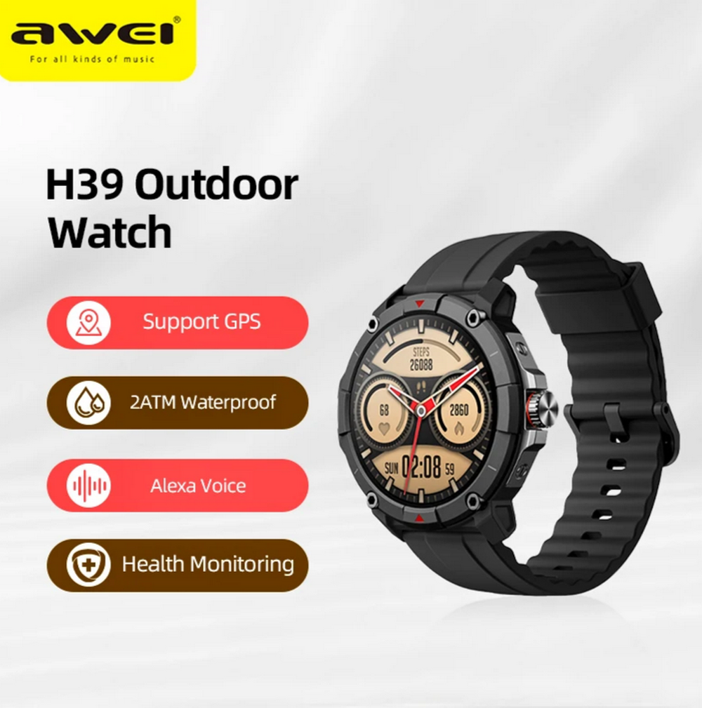 Смарт-часы Smart Watch Awei H39 (1.38") GPS Positioning