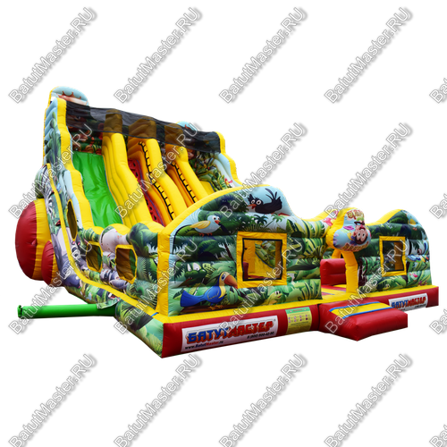 Коммерческий батут-горка "Царь зверей-2", 11*7*7,5 м