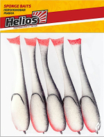 Рыбка поролоновая Helios HS-110-15 110мм 5шт На двойнике 2/0