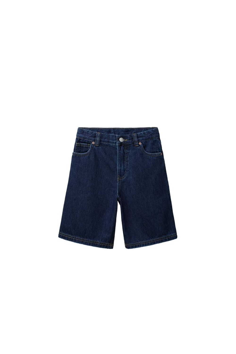 ZARA ДЖИНСОВЫЕ ШОРТЫ RELAXED BAGGY, ИНДИГО