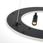 740447 Люстра DIVE LED 60W 3200LM G ЧЕРНЫЙ 3000-6000К