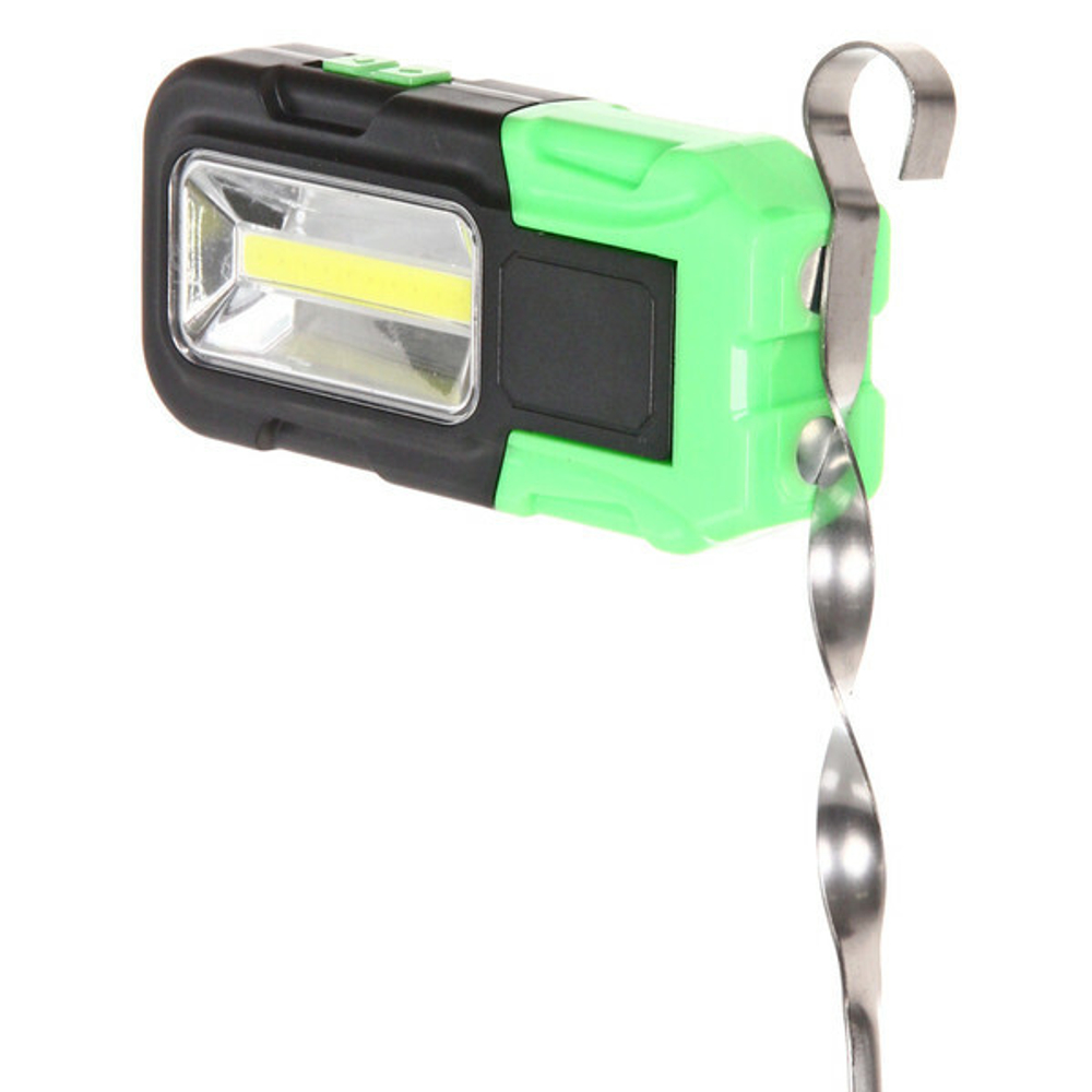 Фонарь кемпинговый подвесной с магнитом COB 2+1 LED, 13*6 см 3хAAA