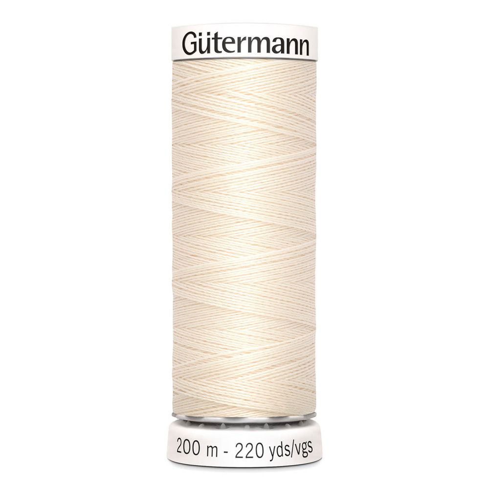 Нитки универсальные Gutermann Sew-all 100 (200 метров), 5 кат. | _802 молочно-бежевый