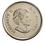 25 центов "Столетие провинции Саскачеван. Птица" 2005 год UNC