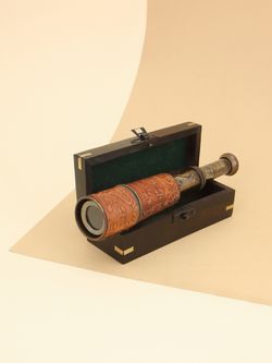Nautical Подзорная труба в деревянном футляре