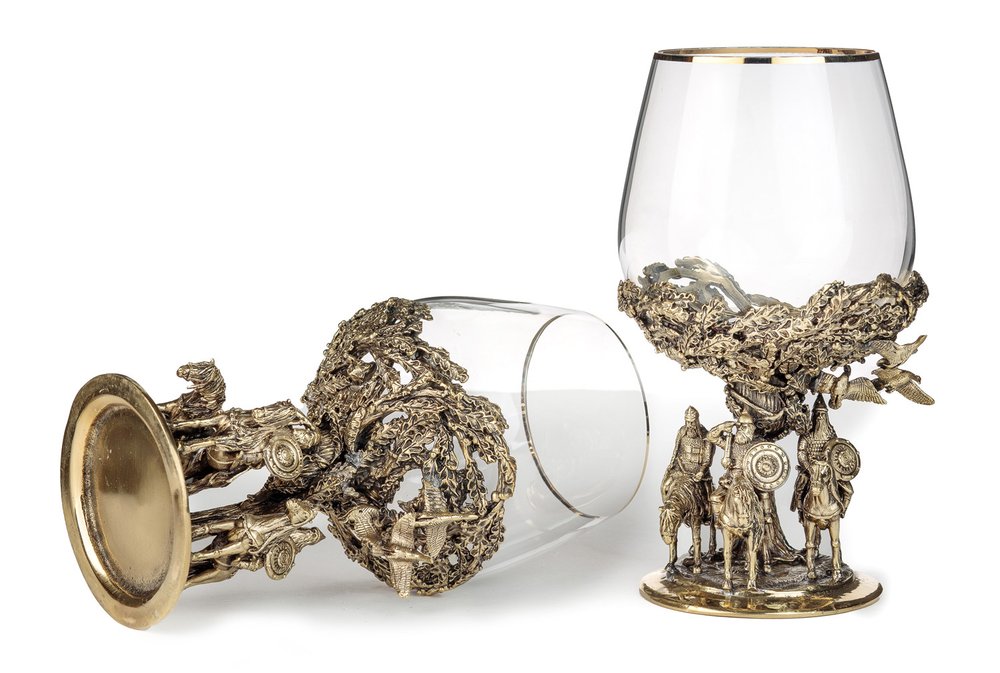 Бокал для коньяка "Три богатыря"