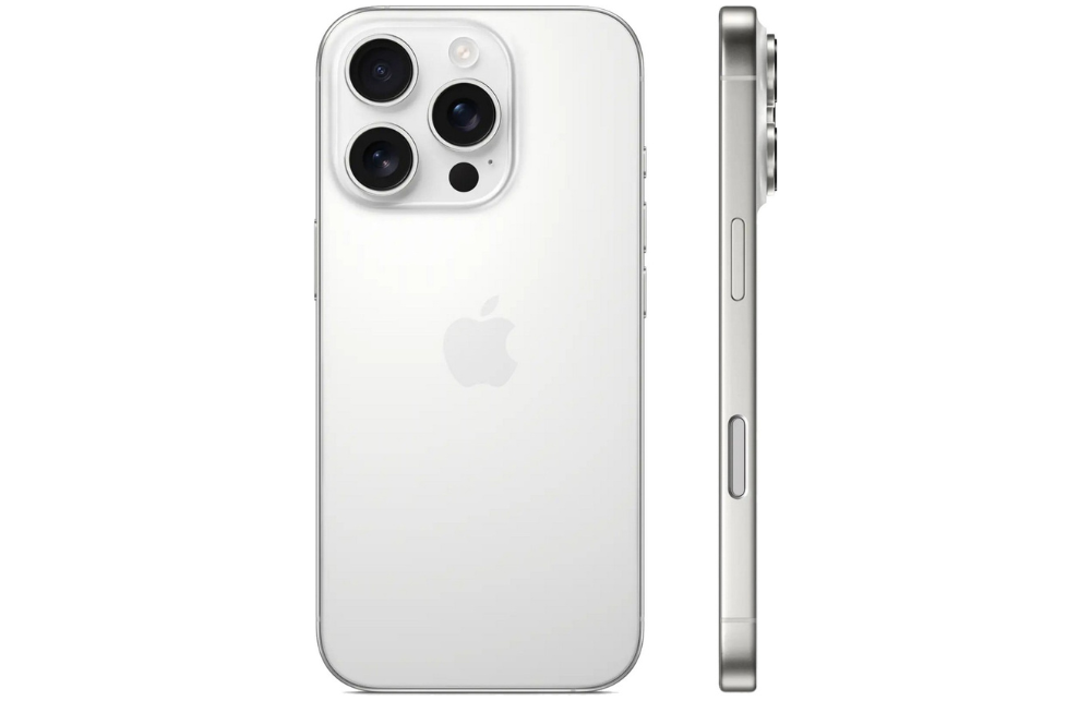 iPhone 16 Pro Max 256 ГБ. Dual: nano SIM + eSIM. White Titanium (белый)
