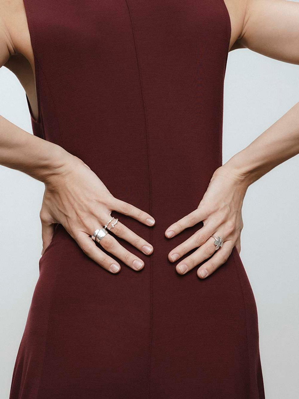 кольцо веточка лиственницы