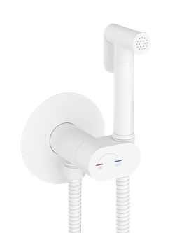 Гигиенический душ STWORKI Вестерос S26150WH со смесителем, С ВНУТРЕННЕЙ ЧАСТЬЮ, матовый белый