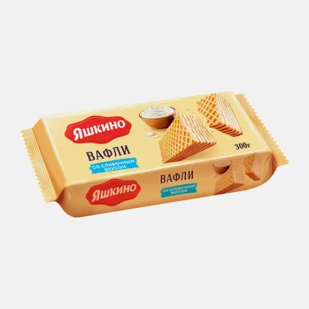 Вафли Яшкино сливочные 300г