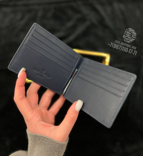 Зажим для денег Louis Vuitton из кожи крокодила