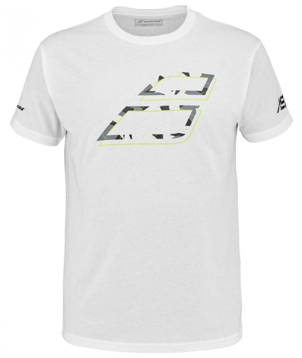 Мужская теннисная футболка Babolat Aero Cotton Tee - белый