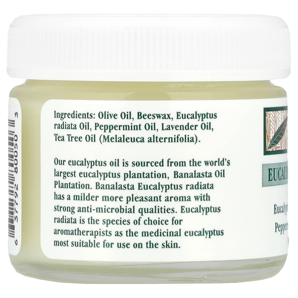 Tea Tree Therapy, Эвкалиптовая мазь - растирка для груди, 2 унции (57 г)