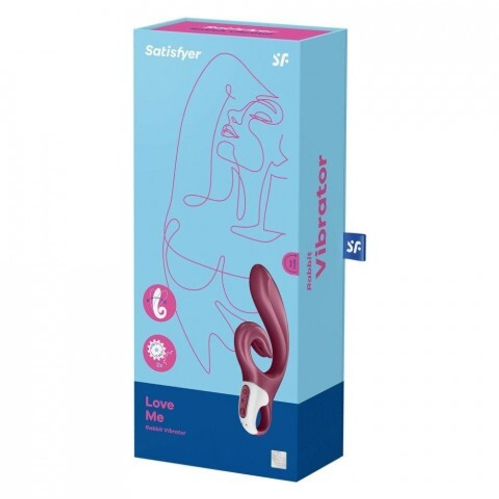 Вибратор-кролик Satisfyer Love me бордовый