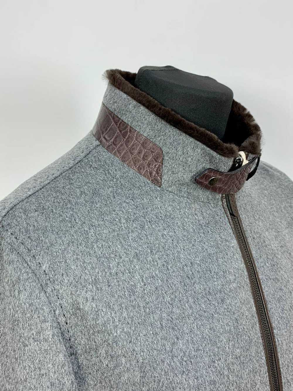 Куртка Brunello Cucinelli вставки из кожи крокожила