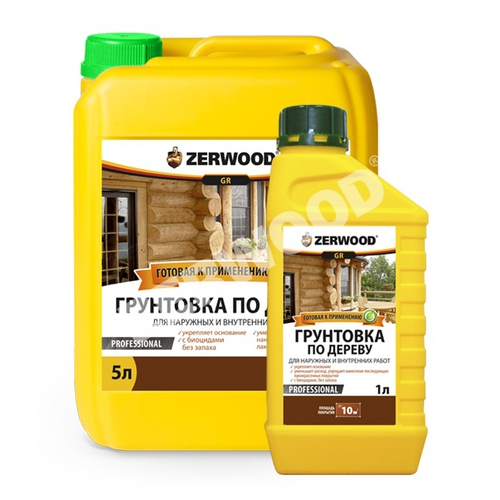 Грунтовка по дереву  ZERWOOD GR  1л (И) *НОВИНКА