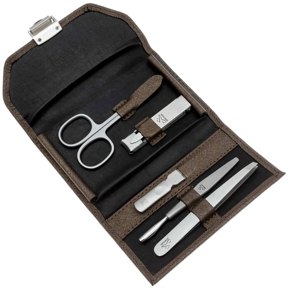 Маникюрный набор 5 предметов Premax E91812305IS Elegance brown Aqua