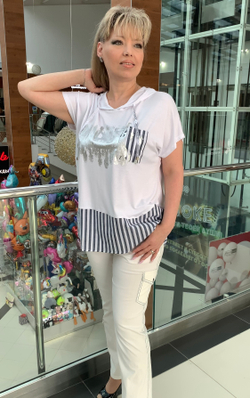 Белые немецкие летние брюки