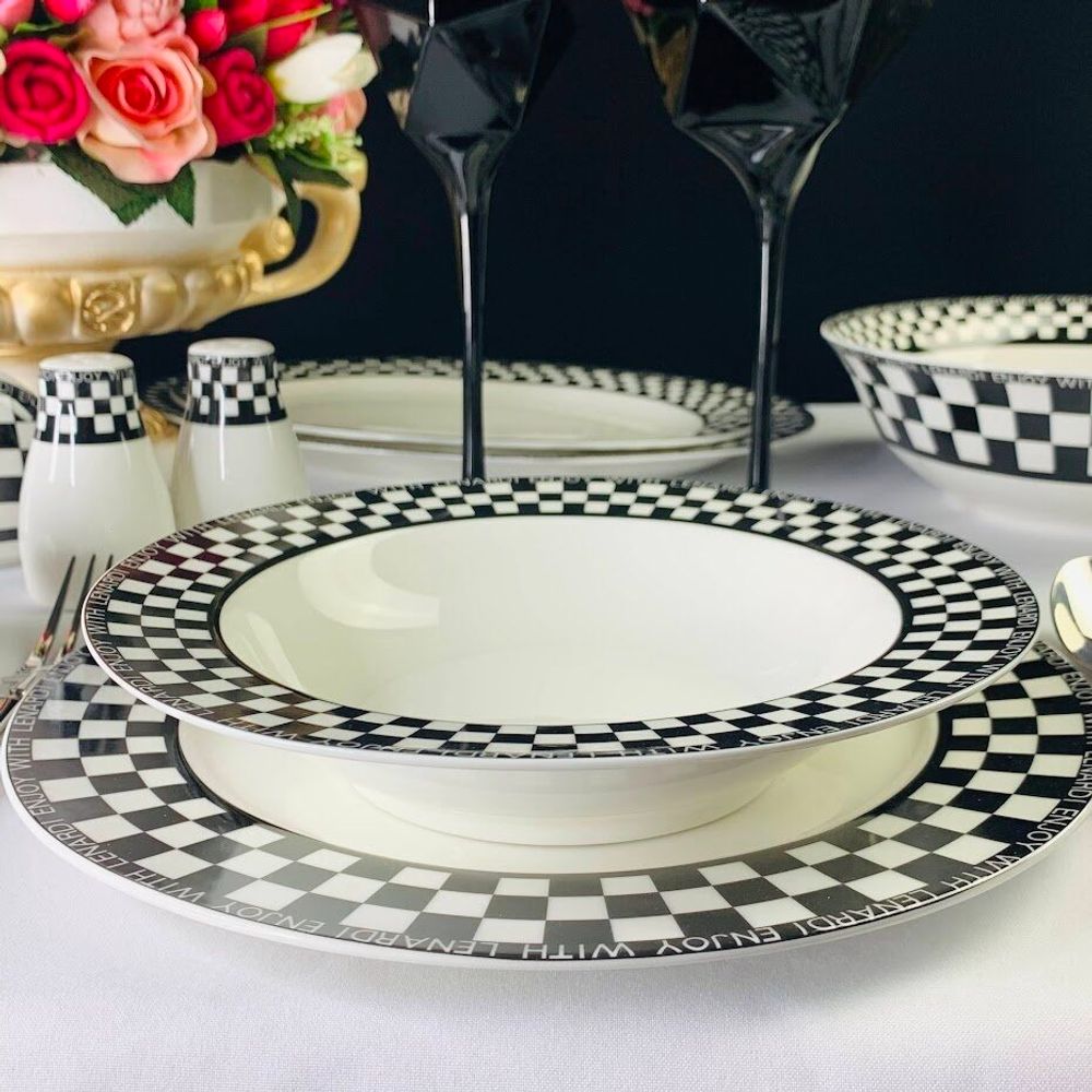 Lenardi 205-418 Набор из 6 глубоких тарелок 22см ENJOY в под.уп.(х6)Фарфор