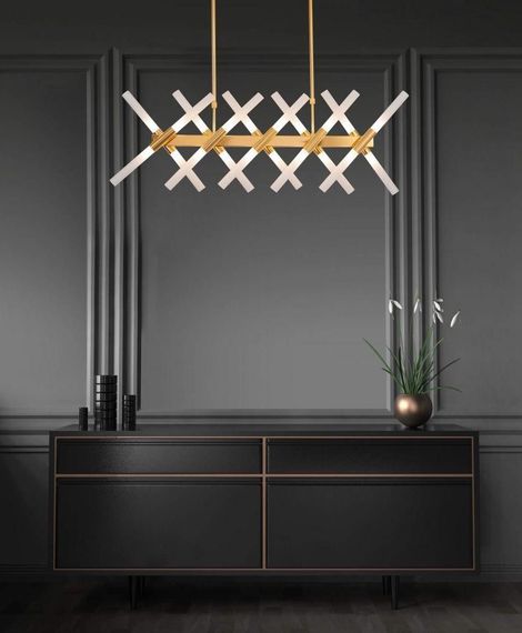 Подвесная люстра Lumina Deco Alford LDP 6036-20 GD