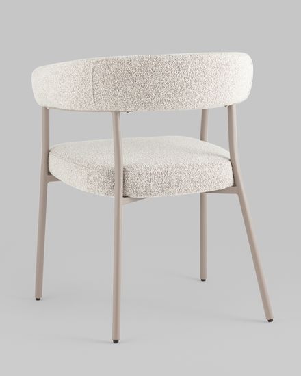 Стул обеденный Dambo серое букле. серые ножки