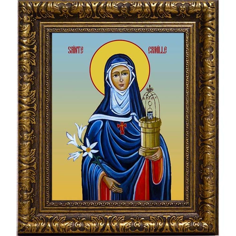 Святая Камилла. Икона на холсте.