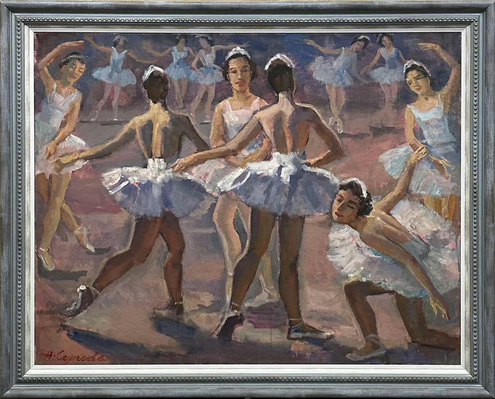 Сергеева Нина Алексеевна. Балет. Холст, масло. СССР. 1982 г. 80 × 100 см