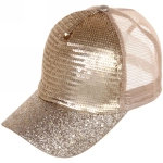 Бейсболка «Fashion city», пайетки, микс 3 цвета, р .58