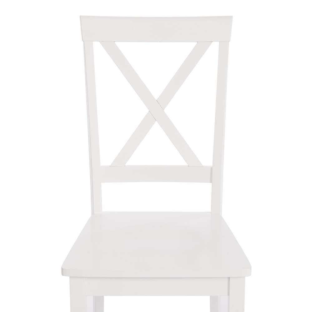 Стул GOLFI (Гольфи) дерево гевея/мдф, 44x54x95, pure white (402)