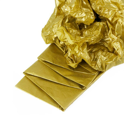 Бумага упаковочная тишью «Золотая», 50 х 66 см, 10 листов