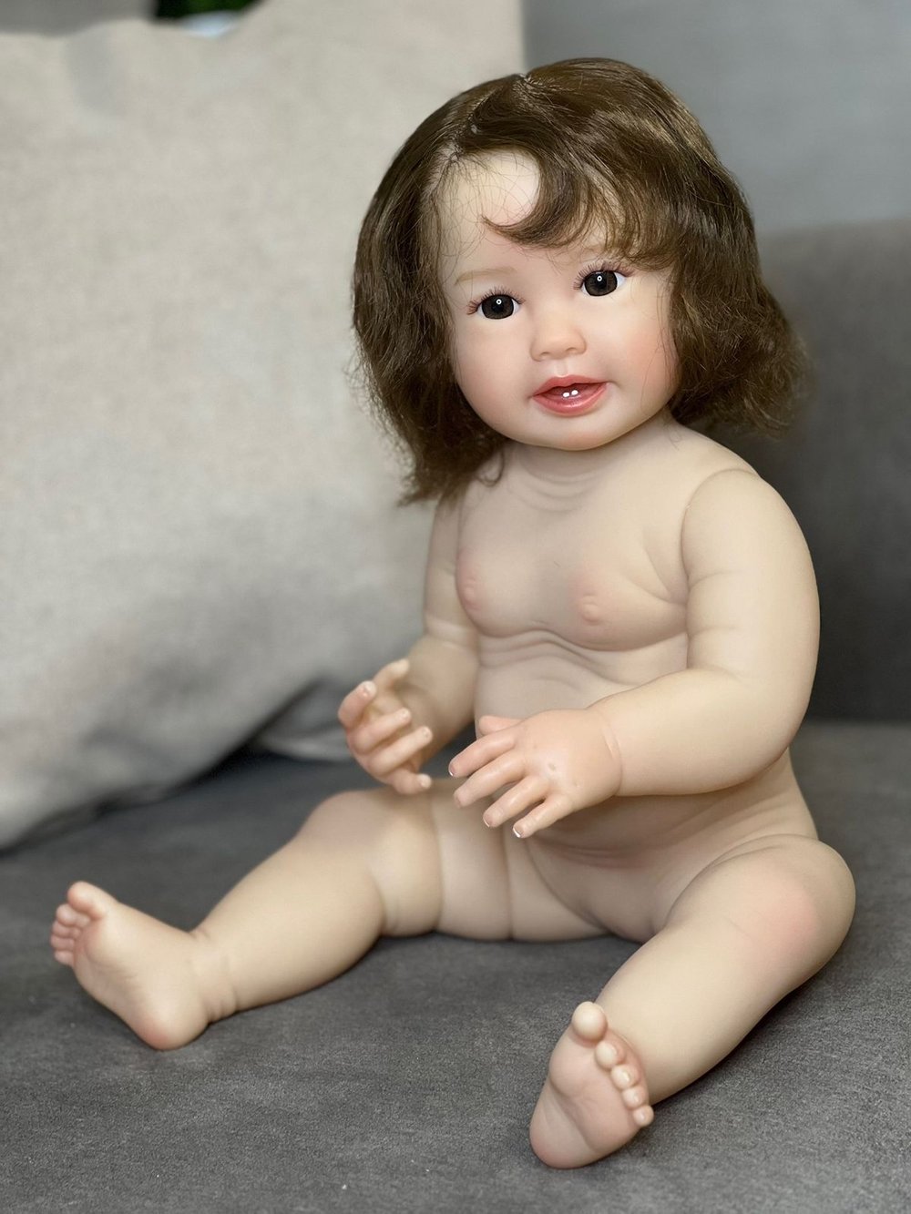 Кукла Реборн виниловая 55см в пакете (FA-135)