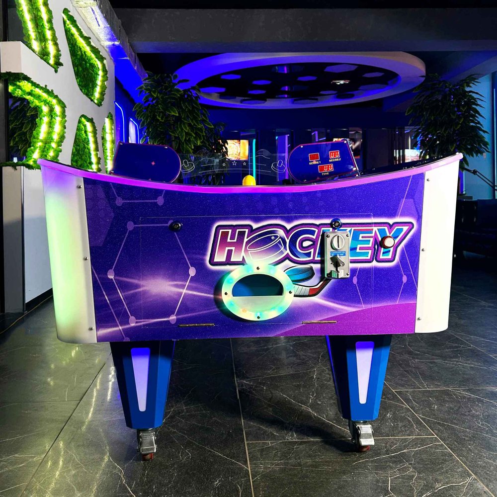 Аэрохоккей с изогнутым полем (213 х 117 х 104 см)