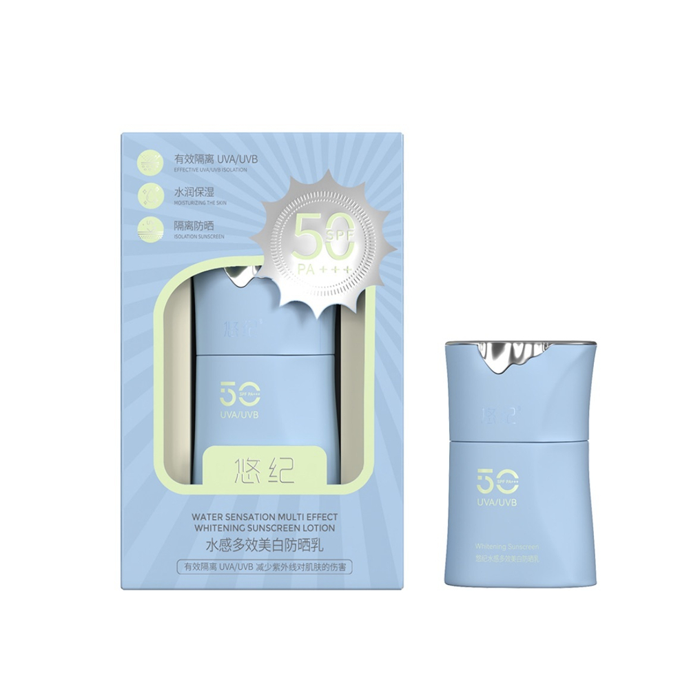 Солнцезащитный лосьон Water Sensation Multi-Effect Whitening Sunscreen/BLUE SPF 50 PA+++, 40 гр