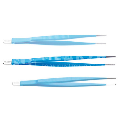 Пинцет монополярный анатомический BOWA длина 180 мм, наконечники 18x2 мм, без коннектора