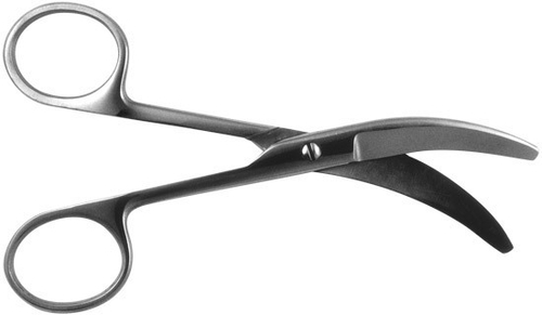ТМ- Н-11 Ножницы для пересечения пуповины, горизонт. изогнут., 150 мм