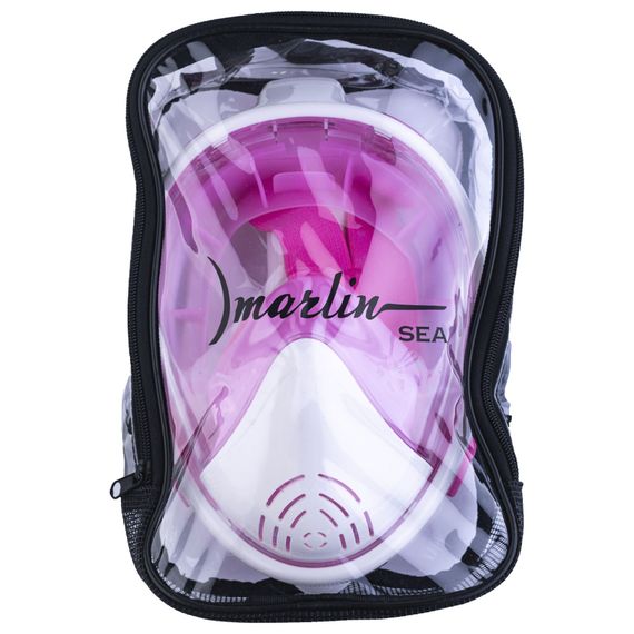 Полнолицевая маска Marlin Sea белый/розовый