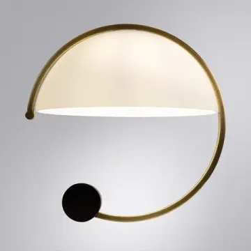 Настольная лампа 1*E27 A5056LT-1AB белый/бронза Brava Arte Lamp