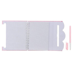 Блокнот детский Basir, с ручкой, на липучке, формат А6, серия "Дино", переплет 7БЦ, 15*13 см, 48 листов, ассорти