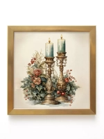 Картины на стену интерьерные на холсте 4 шт, 23*23 см