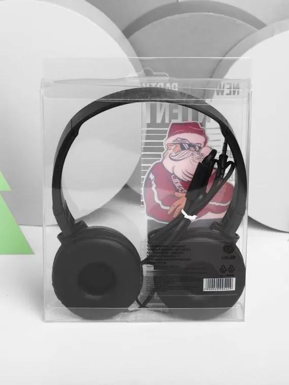 Наушники накладные «Santa», с микрофоном