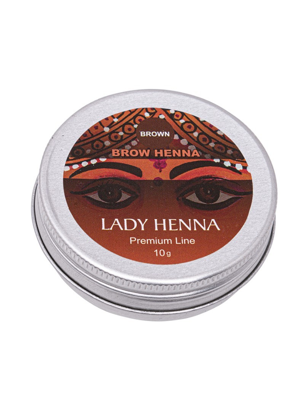 АКЦИЯ Хна для бровей Lady Henna Premium Line Brown Коричневая, 10 г