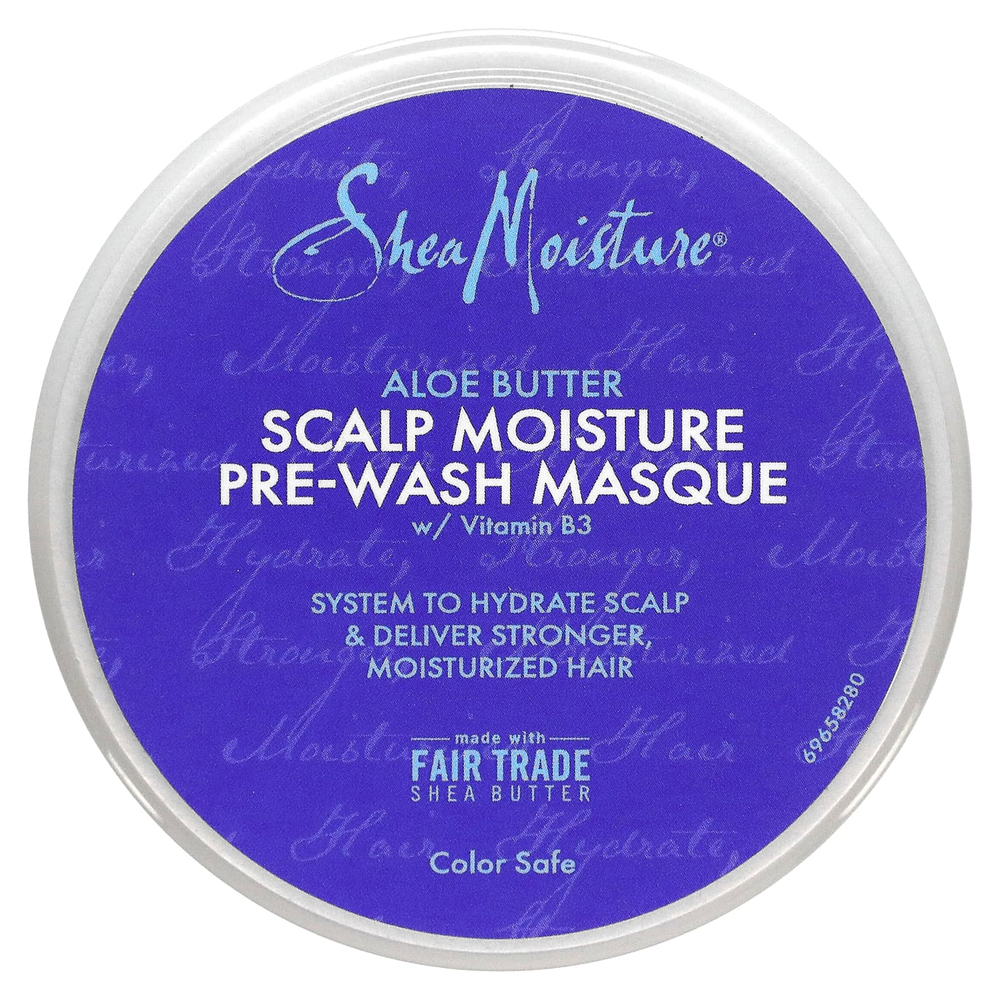 SheaMoisture, Увлажняющая маска для кожи головы, масло алоэ, 113 г (4 унции)