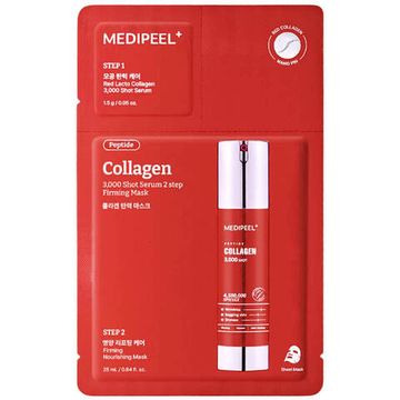 Medi-Peel Двухфазная маска с коллагеном и микроиглами - Red Lacto Collagen 3000 Shot Serum 2 Step