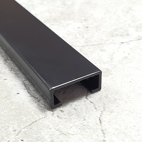 Фриз 20*8мм "DO-3" 3м Черный мат П-обр. анод. алюм.